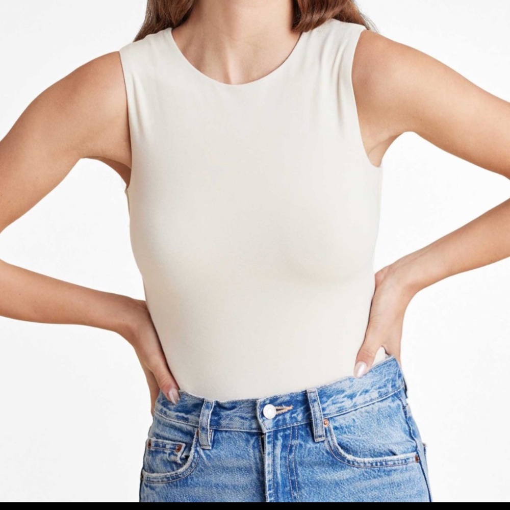nuuds Bone Classic Crewneck Bodysuit